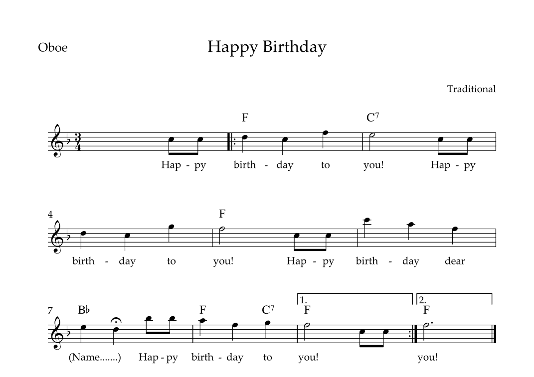 Happy Birthday (arr. Wesley S. SIlva)
