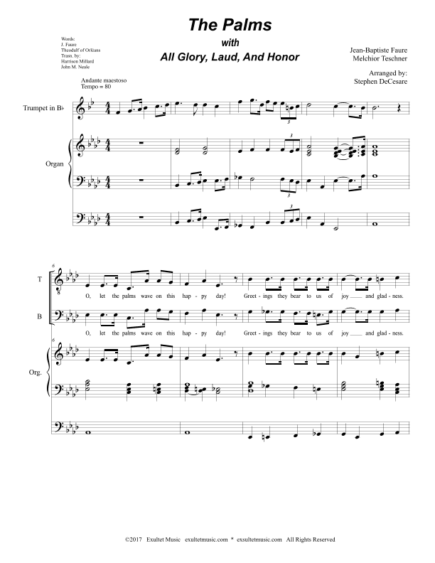 The Palms (with "All Glory, Laud, and Honor") (SATB) (arr. Stephen DeCesare)