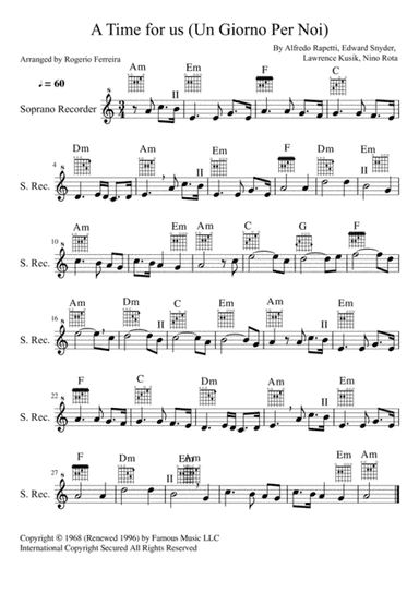 Un Giorno Per Noi (arr. Rogerio Ferreira)