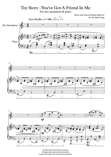 You've Got A Friend In Me (arr. Edwin Sung)
