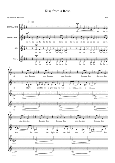 Kiss From A Rose (arr. Hannah Wickham)