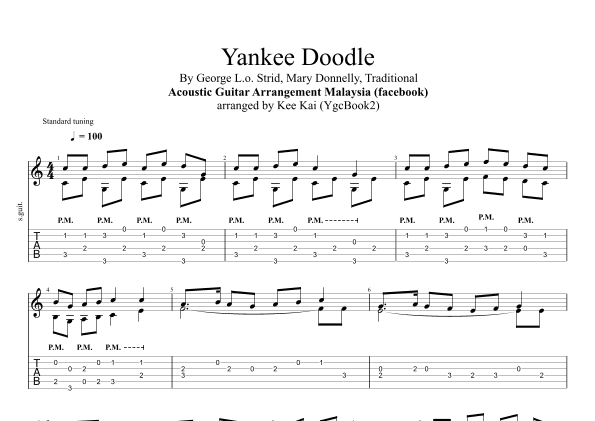 Yankee Doodle (arr. Kee Kai ( Malaysia ))