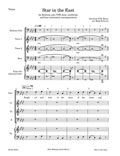 Star in the East - TTBB Ensemble (arr. Mark R Lewis)