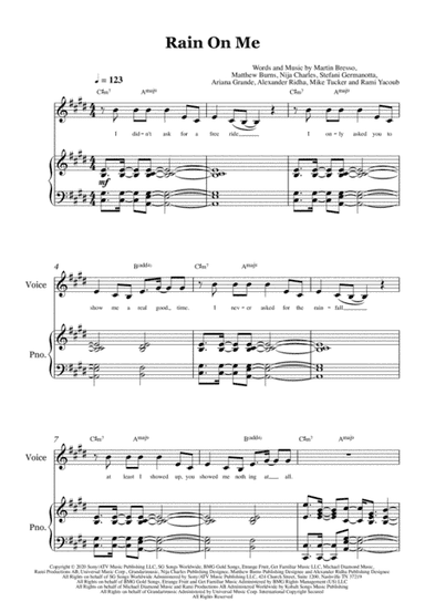 Rain On Me (arr. Isaac Bartels)