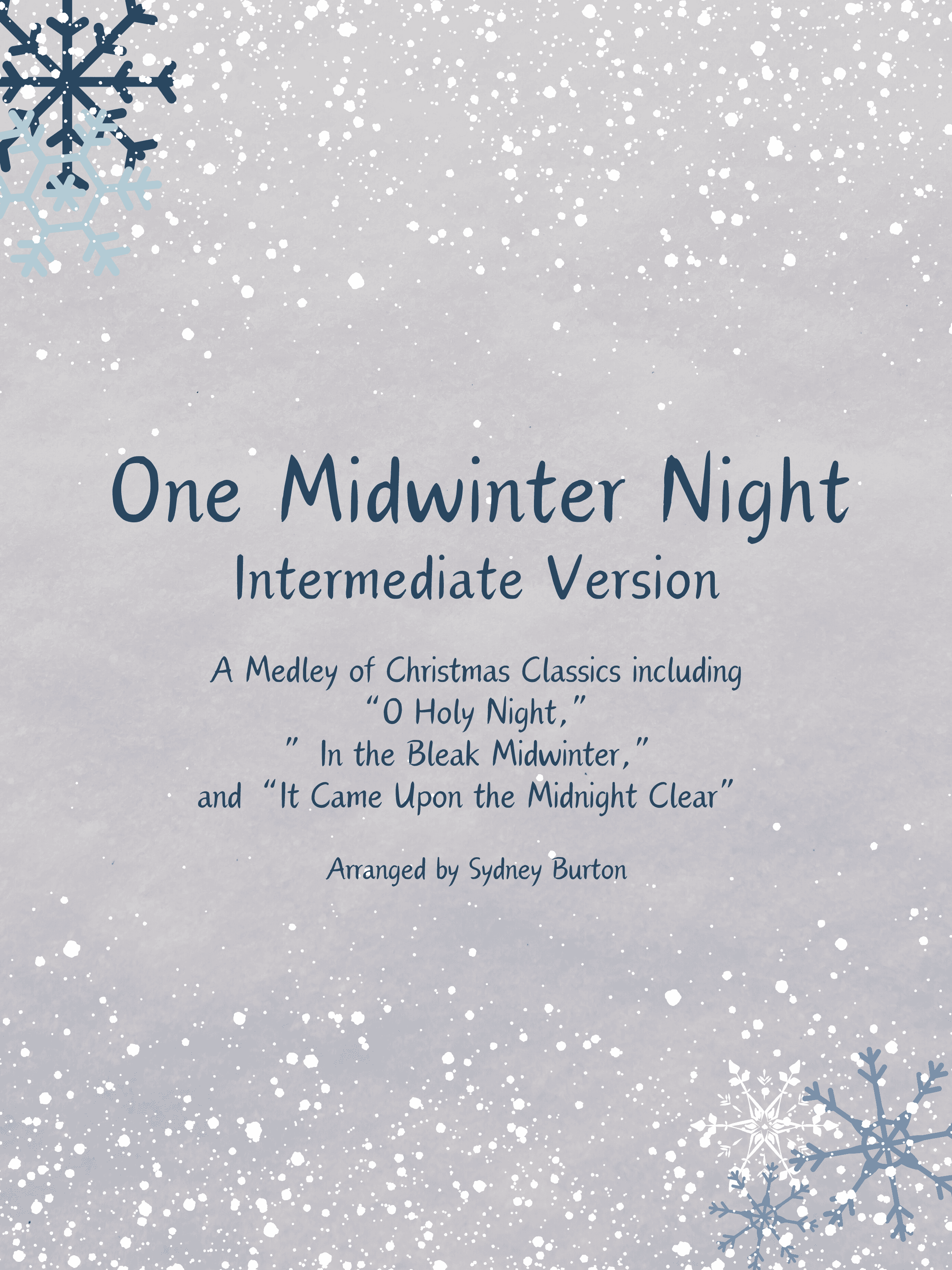 One Midwinter Night (Intermediate Version) (arr. Sydney Burton)