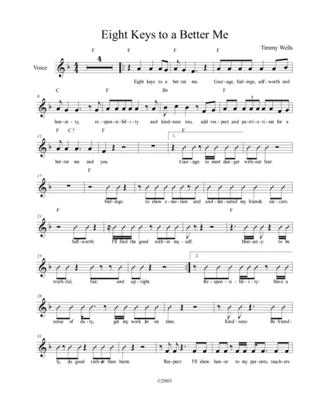 Eight Keys to a Better Me