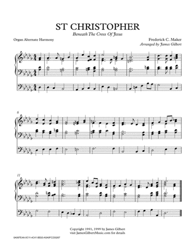 ST CHRISTOPHER (Beneath The Cross Of Jesus) (arr. James Gilbert Music)