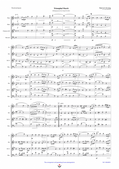 Triumphal March (Grieg) (arr. Josef Štastný)
