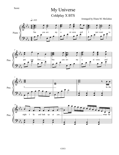 My Universe (arr. Diane M. McGahee)