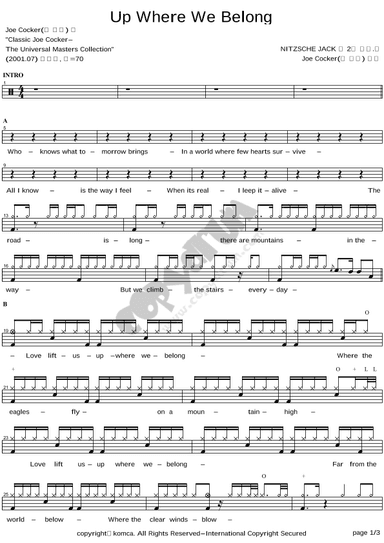Up Where We Belong (arr. COPYDRUM)