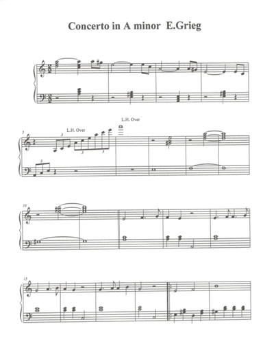 Piano Concerto In A Minor (arr. Diane M. McGahee)