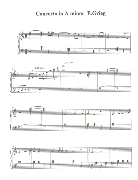 Piano Concerto In A Minor (arr. Diane M. McGahee)