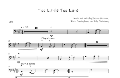 Too Little, Too Late (arr. David Lartey)