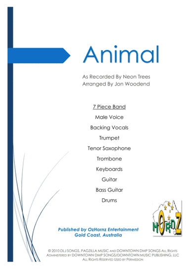 Animal (arr. Jon Woodend)