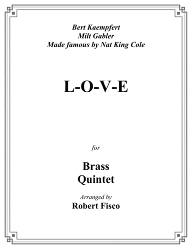 L-O-V-E (arr. Robert Fisco)