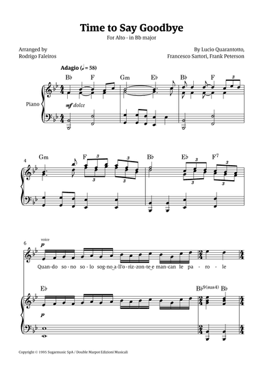 Time To Say Goodbye (arr. Rodrigo Faleiros)
