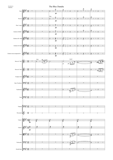 The Blue Danube (for amateur orchestra) (arr. Pam Moutoussi)