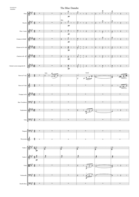 The Blue Danube (for amateur orchestra) (arr. Pam Moutoussi)