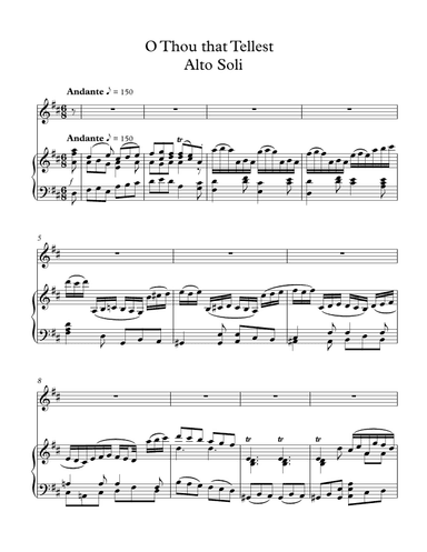 O Thou That Tellest Good Tidings to Zion (arr. Joy Simons)