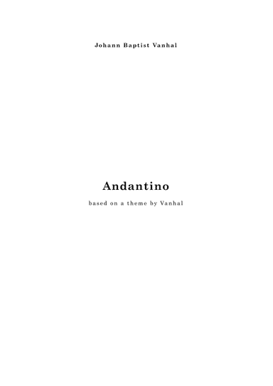 Easy Andantino, for 2 violins & 2 violas (arr. Cornelis Jordaan)