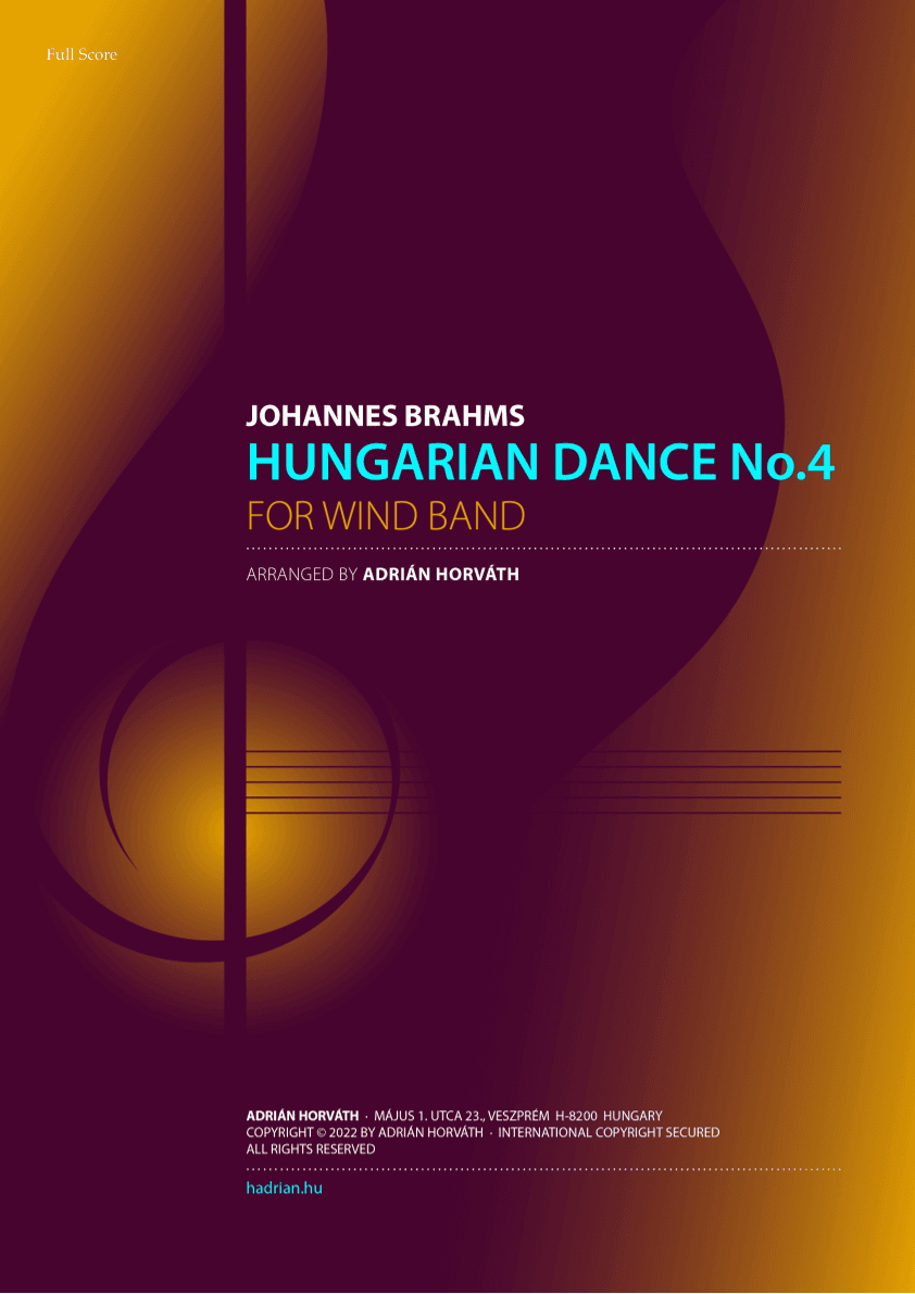 Hungarian Dance No.4 (arr. Adrian Erik Horvath)