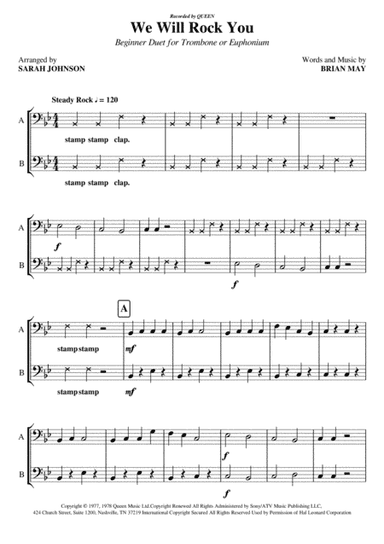 We Will Rock You (arr. Sarah Johnson)