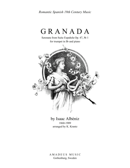 Granada from Suite Espanola for trumpet in Bb and piano (arr. K. Krantz)