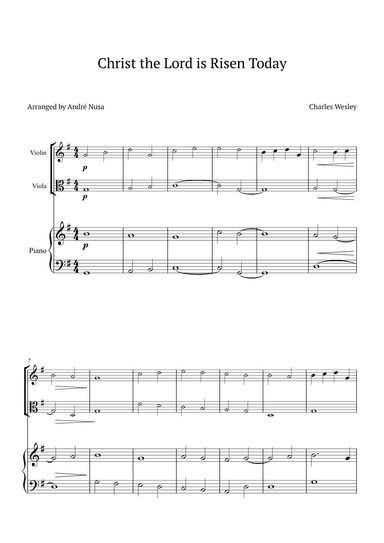Christ the Lord is Risen Today (arr. André Nusa)