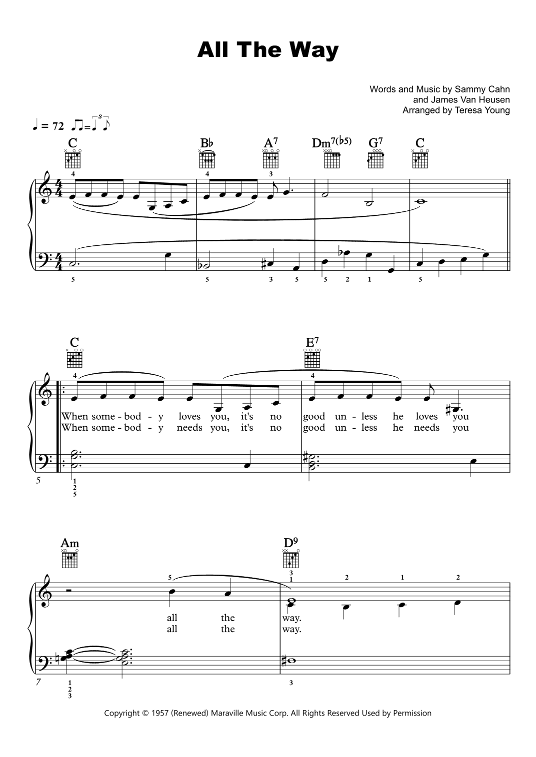 All The Way (arr. Teresa Young)