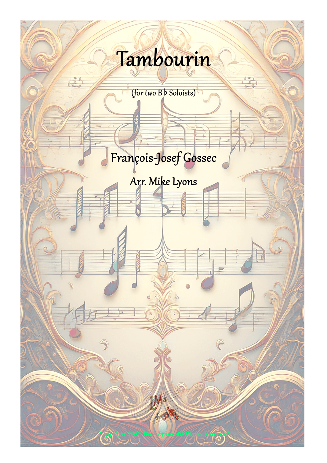 Bb Duet with Brass Band - Tambourin (arr. Mike Lyons)
