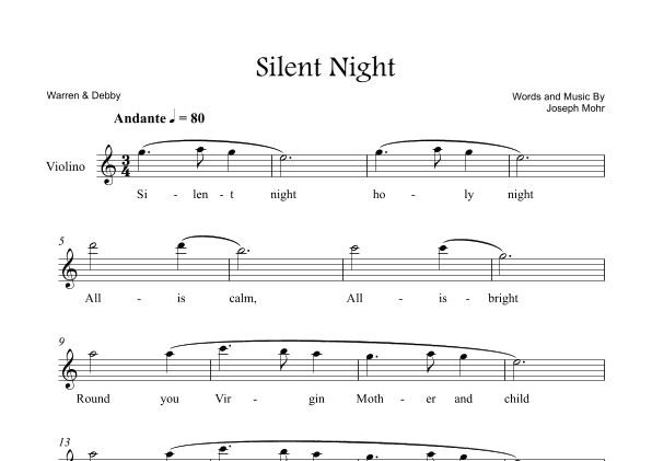 Silent Night (arr. Warren & Debby)