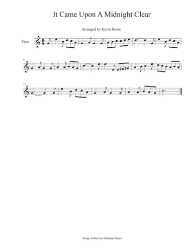 It Came Upon A Midnight Clear - Flute (arr. Kevin Busse)