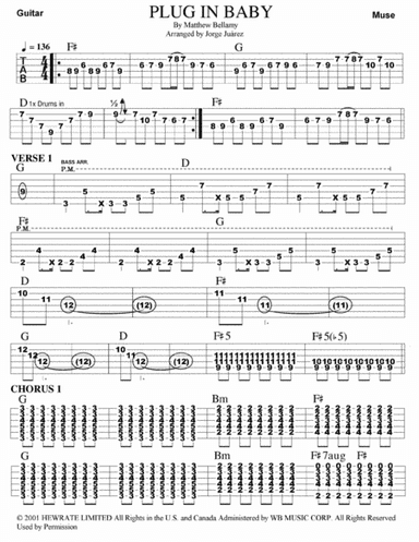 Plug In Baby (arr. Jorge Juárez)