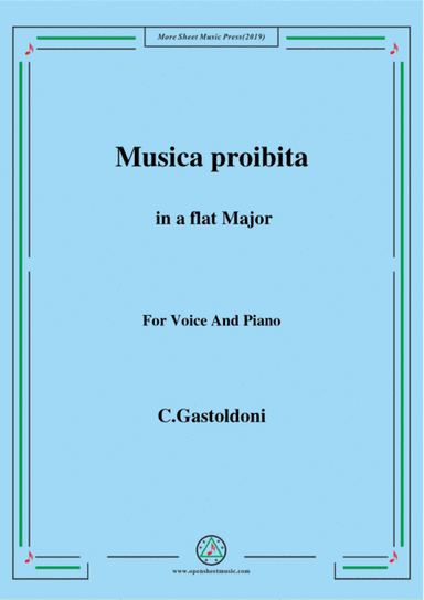 Gastoldoni-Musica proibita in A flat Major (arr. MSM)