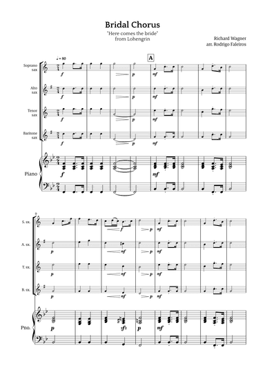 Bridal Chorus (Here Comes The Bride) (arr. Rodrigo Faleiros)