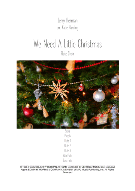 We Need A Little Christmas (arr. Katie Harding)