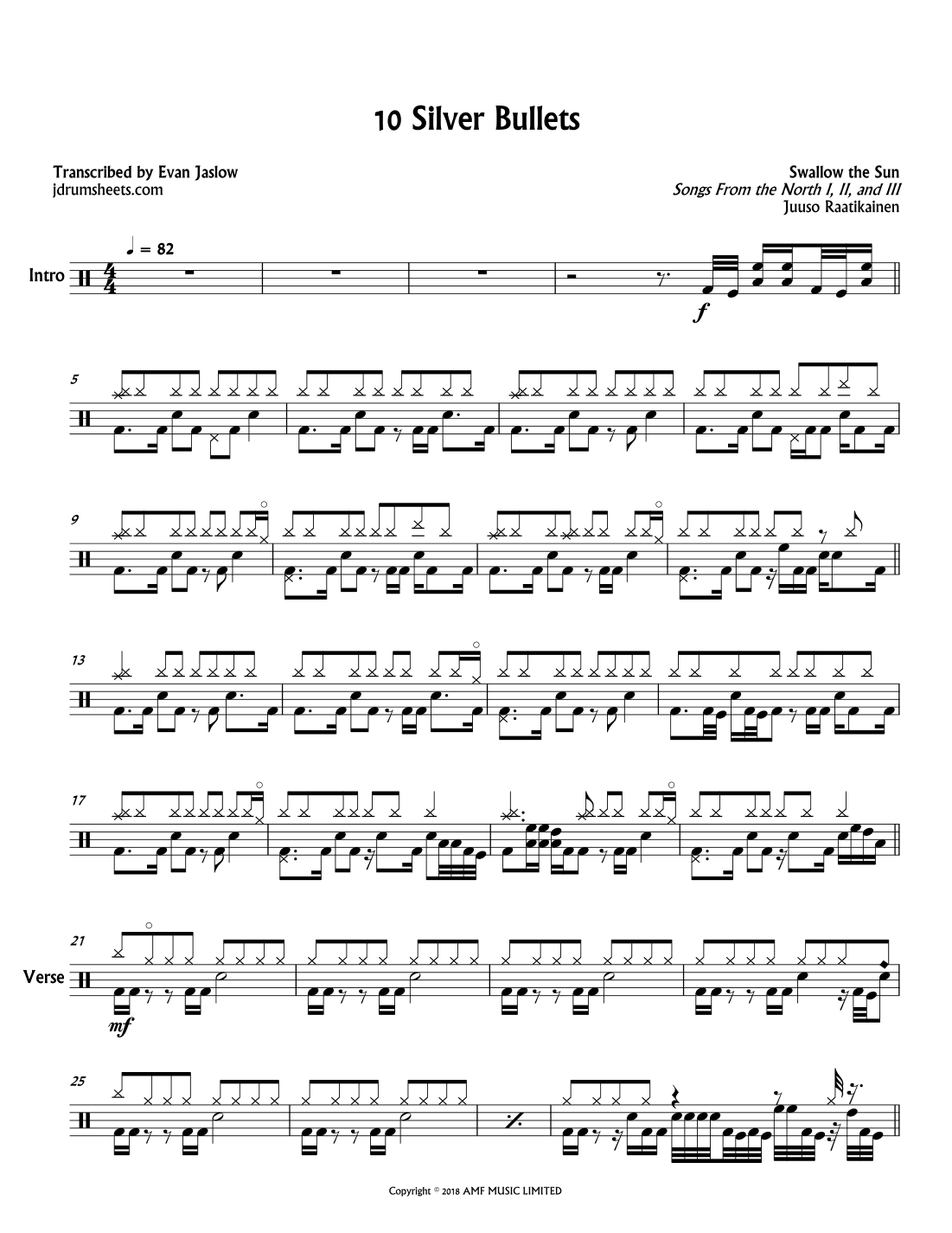 10 Silver Bullets (arr. Evan Aria Serenity)