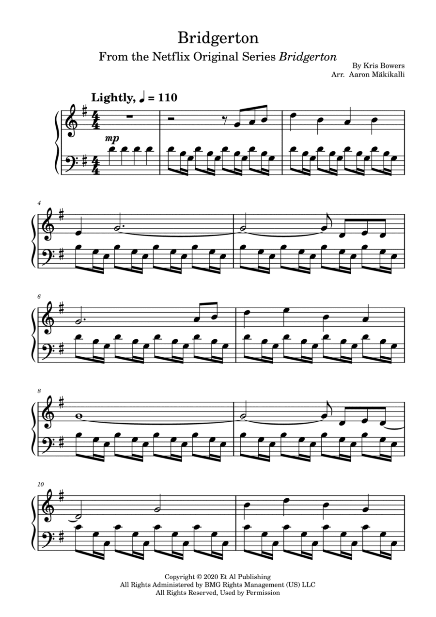 Bridgerton Theme (arr. Aaron Makikalli)