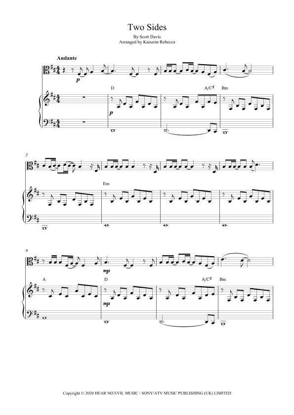 Two Sides (arr. Kaiserin Rebecca)