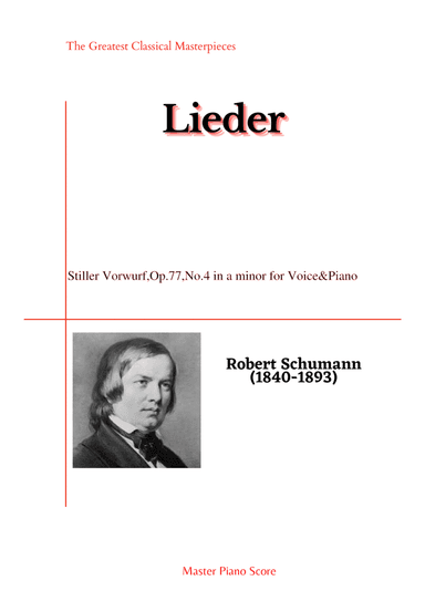 Schumann-Stiller Vorwurf,Op.77,No.4 in a minor (arr. MPS)