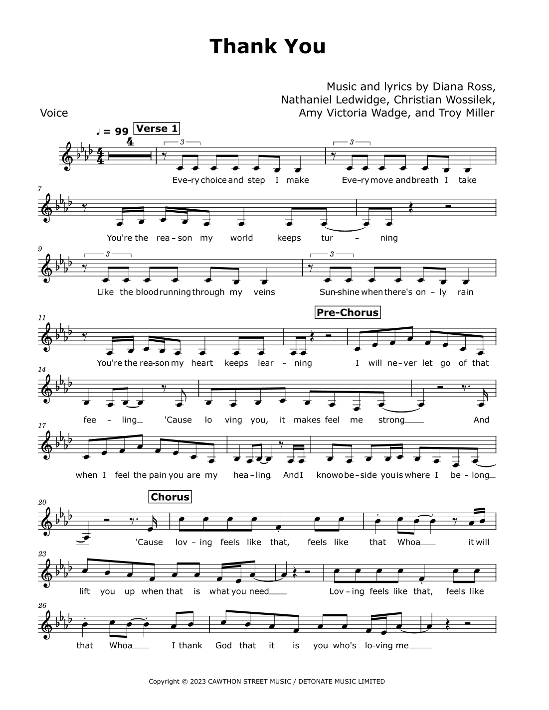 Thank You (arr. David Lartey)