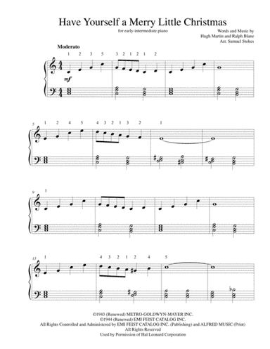Have Yourself A Merry Little Christmas  from MEET ME IN ST. LOUIS (arr. Samuel Stokes)