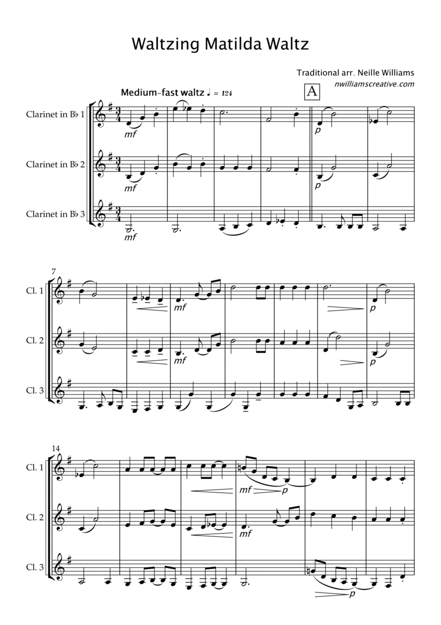Waltzing Matilda Waltz (arr. Neille Williams)