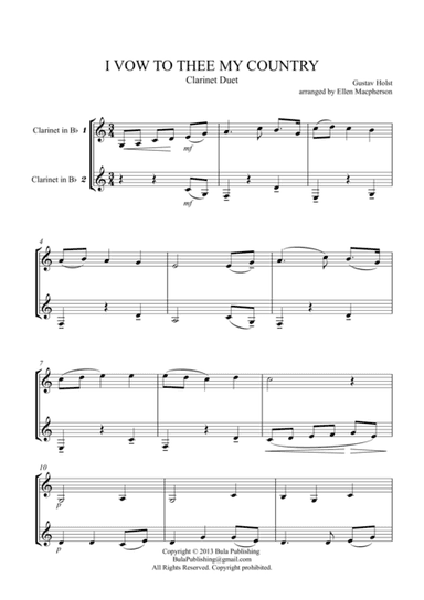 I VOW TO THEE, MY COUNTRY (arr. Ellen Macpherson)