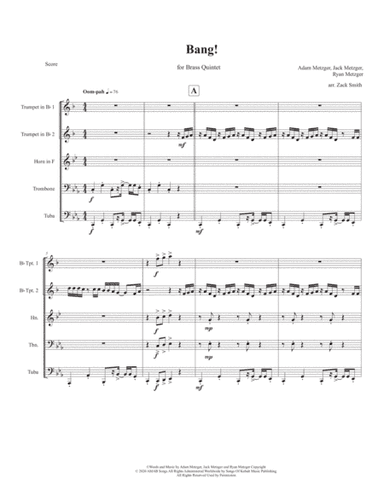 Bang! (arr. Zack Smith)