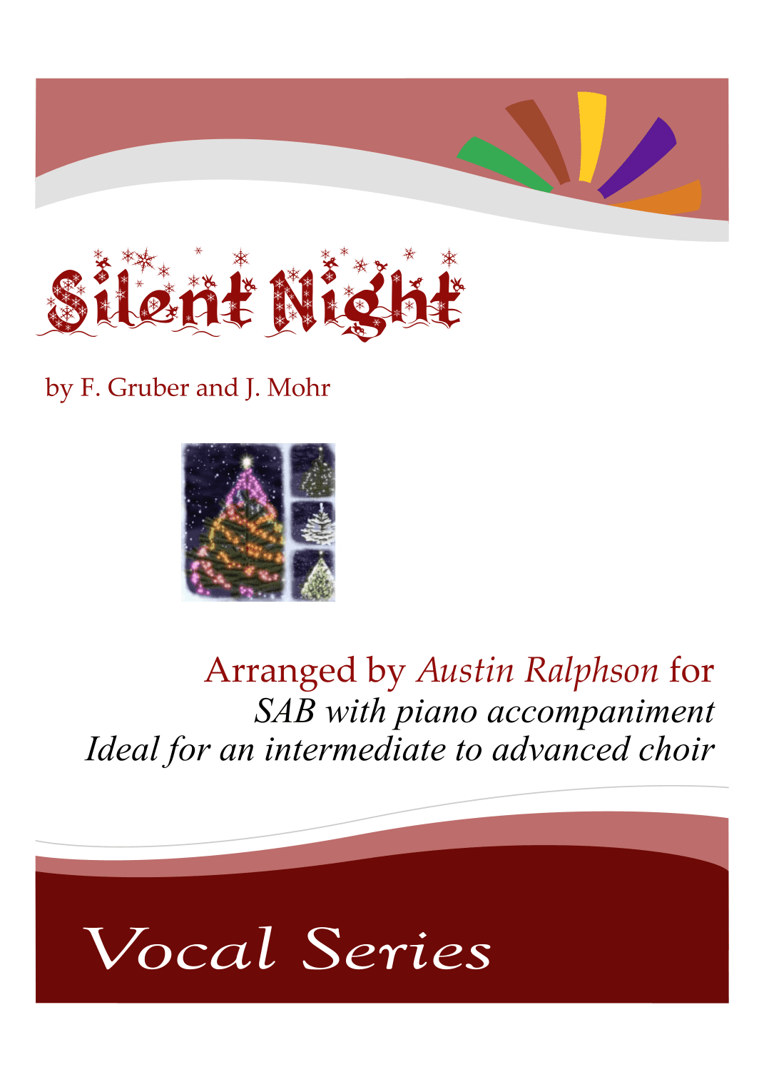 Silent Night - SAB and piano with FREE BACKING TRACK to sing along! (arr. Austin Ralphson)