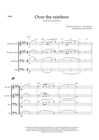 Over The Rainbow (arr. Cadu Barcelos)