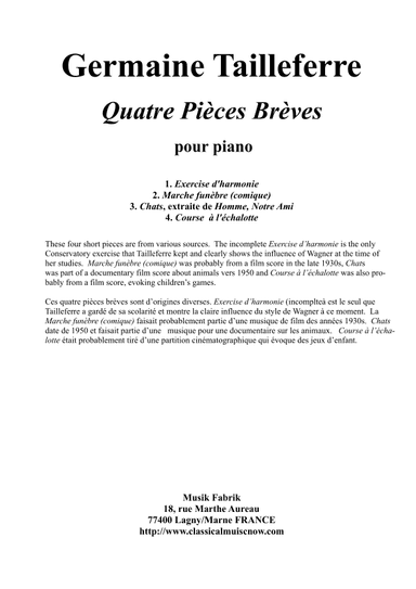 Quatre pièces brèves (Four Short pieces)