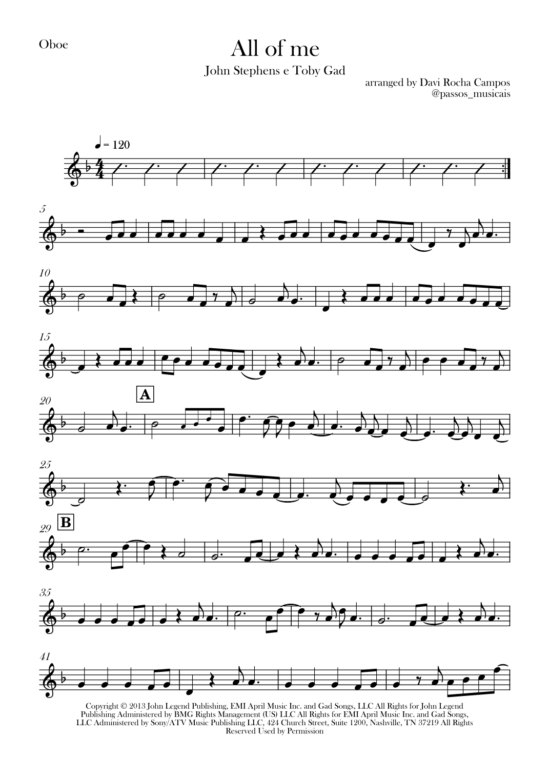All Of Me (arr. Davi Rocha Campos)