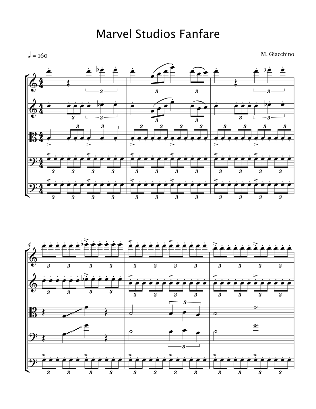Marvel Studios Fanfare 3 (arr. G. Johnson)